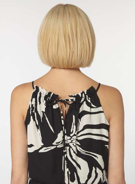 Chiffon zebra print maxi dress